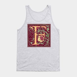 William Morris Vintage Letter F Tank Top